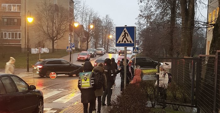Rajone surengta akcija „Būkime saugūs kelyje“
