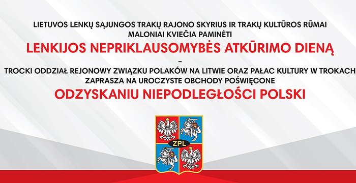 Lapkričio 11-oji – Lenkijos Nepriklausomybės atkūrimo diena 