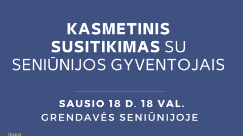 Sausio 18 d. – susitikimas su Grendavės seniūnijos gyventojais   