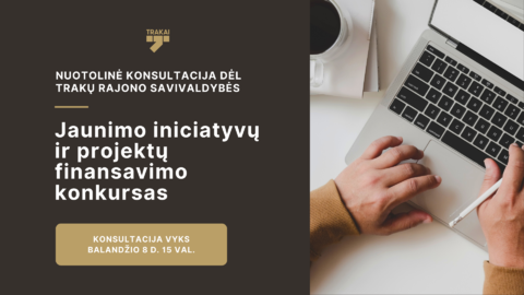 Kviečiame į nuotolinę konsultaciją dėl jaunimo iniciatyvų ir projektų finansavimo konkurso