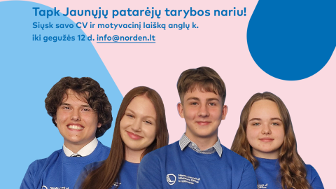 Pažink Šiaurės šalis – prisijunk prie Jaunųjų patarėjų tarybos!