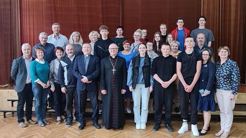 Aukštadvaryje viešėjo Kaišiadorių vyskupijos vyskupas Jonas Ivanauskas
