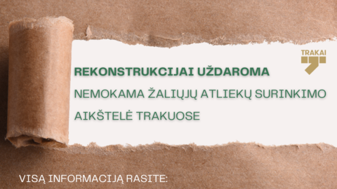 Rekonstrukcijai uždaroma nemokama žaliųjų atliekų surinkimo ir kompostavimo aikštelė