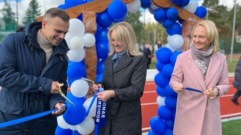 Rūdiškėse atidarytas miesto stadionas