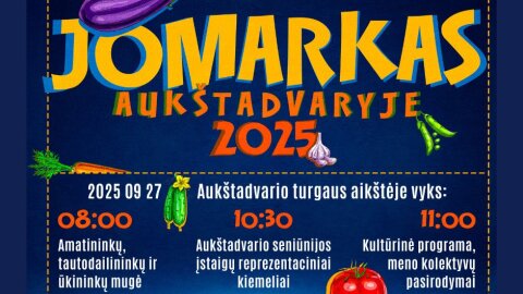Paskutinį rugsėjo šeštadienį visus kviečia Aukštadvario jomarkas!