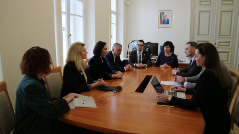 Meras susitiko su kultūros ministre 