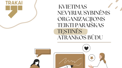 Kviečiame nevyriausybines organizacijas teikti paraiškas tęstinės atrankos būdu 