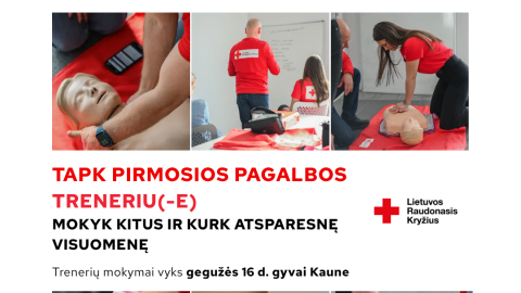 Tapk pirmosios pagalbos treneriu (-e)