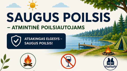 Saugus poilsis – atmintinė poilsiautojams