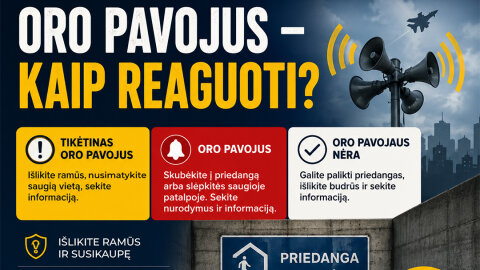 Oro pavojus – kaip reaguoti?