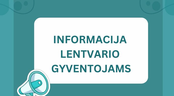 Lentvario seniūnijos naujienos
