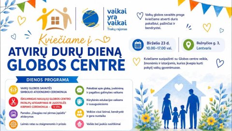 Kviečiame į Atvirų durų dieną Globos centre Lentvaryje