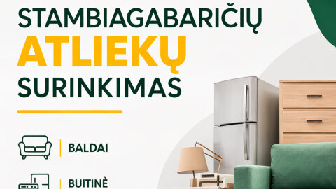 Onuškio seniūnijoje bus surenkamos stambiagabaritės atliekos
