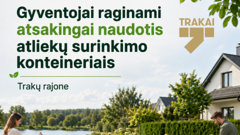 Gyventojai raginami atsakingai naudotis atliekų surinkimo konteineriais