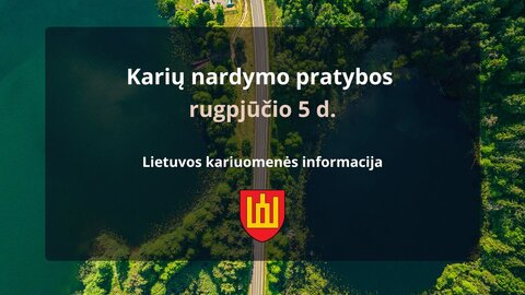 Lietuvos kariuomenės nardymo pratybos Galvės ežere