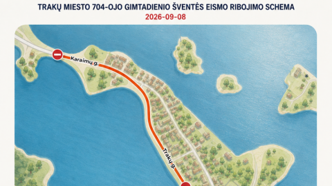 Eismo ribojimai Trakų miesto gimtadienio metu