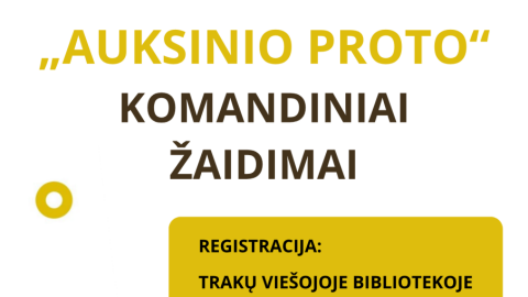 „Auksinis protas“ sugrįžta į bibliotekas – prasideda naujas sezonas