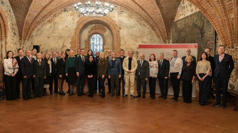 Trakų rajono savivaldybės merui Andriui Šatevičiui įteiktas „Kultūros Riterio žiedas“