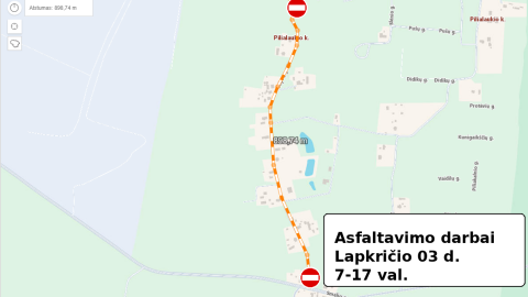 Laikinai uždaroma Alyvų gatvė