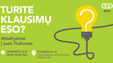 Trakuose vyks ESO specialistų konsultacijos
